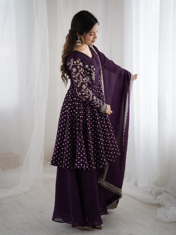 ZSR 3134 Wine Crunchy Silk Salwar Suit Perfect for Wedding, Party, Sangeet, Anniversary, Housewarming Introductory Price ₹2399. Delivery 4-6 | Jump Suits, Salwar suit, Casual Suits, Creative suits, Designer Suits, Palazzo Suits, Party Wear Suits, Patiala Suits, Straight Suits