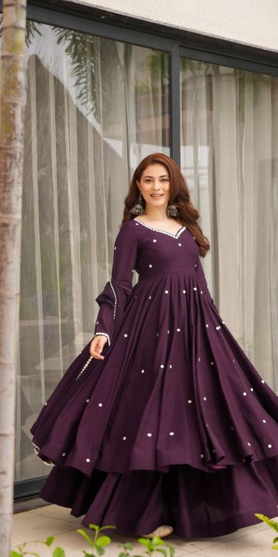 SR 1687 Wine Faux Georgette With Heavy Embroidery Work With Fully Flair Salwar Suit Wedding, Party, Festive, Available at ₹1999 only. Delivery 4-6 Work | Jump Suits, Tops & Bottoms, Track Suits, Salwar suit, Casual Suits, Creative suits, Designer Suits, Palazzo Suits, Party Wear Suits, Patiala Suits, Straight Suits, Trendy Wear