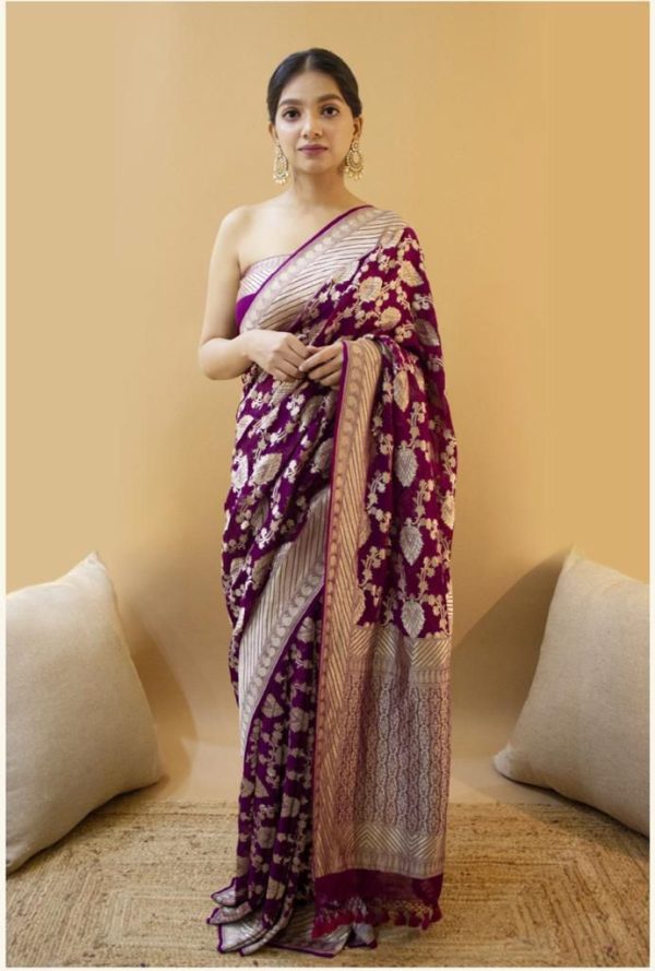 KP 1087 Wine Color Soft Lichi Silk Designer Work Saree . Wedding, Party, Festive, Events, Introductory Price ₹1399. Delivery 4-6 Working Days. Shop now. | Sarees, Bollywood Sarees, Creative Sarees, Designer Sarees, Embroidered Sarees, Ethnic Saree, Modern Digital sarees, Party Wear Sarees