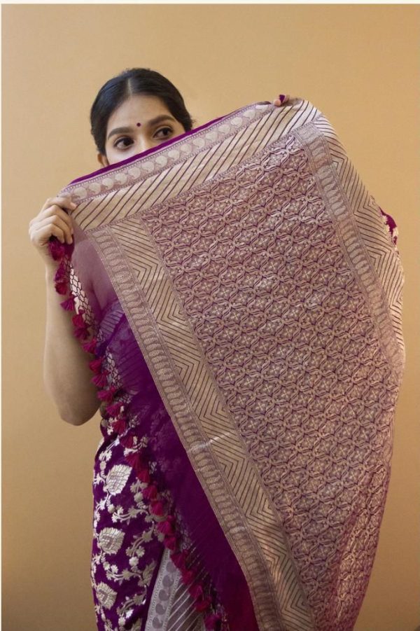 KP 1087 Wine Color Soft Lichi Silk Designer Work Saree . Wedding, Party, Festive, Events, Introductory Price ₹1399. Delivery 4-6 Working Days. Shop now. | Sarees, Bollywood Sarees, Creative Sarees, Designer Sarees, Embroidered Sarees, Ethnic Saree, Modern Digital sarees, Party Wear Sarees