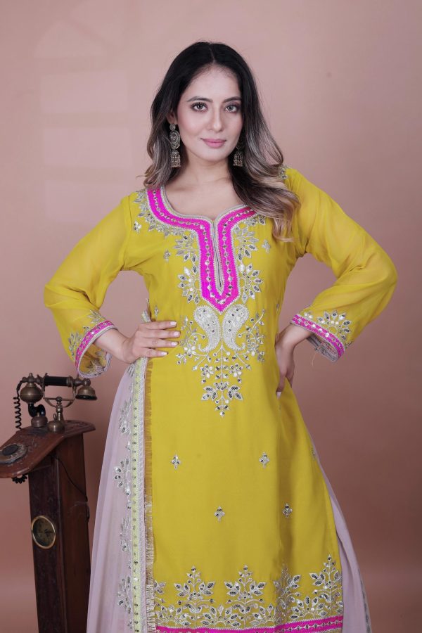 SRK 5260 Pink Faux Georgette With 5mm Embroidery Sequence Work Perfect for Wedding, Party, Karwa Chauth, Ethnic Day, Baisakhi Beast Price At 2149/- Only | Jump Suits, Salwar suit, Casual Suits, Creative suits, Designer Suits, Palazzo Suits, Party Wear Suits, Patiala Suits, Straight Suits