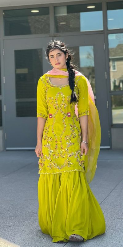 LG 1997 Yellow Georgette Embroidery Work & Lace Work Salwar Suit in . Festive Deal ₹1899. Delivery 4-6 Working Days. Shop now. | Jump Suits, Tops & Bottoms, Track Suits, Salwar suit, Casual Suits, Creative suits, Designer Suits, Palazzo Suits, Party Wear Suits, Patiala Suits, Straight Suits, Trendy Wear