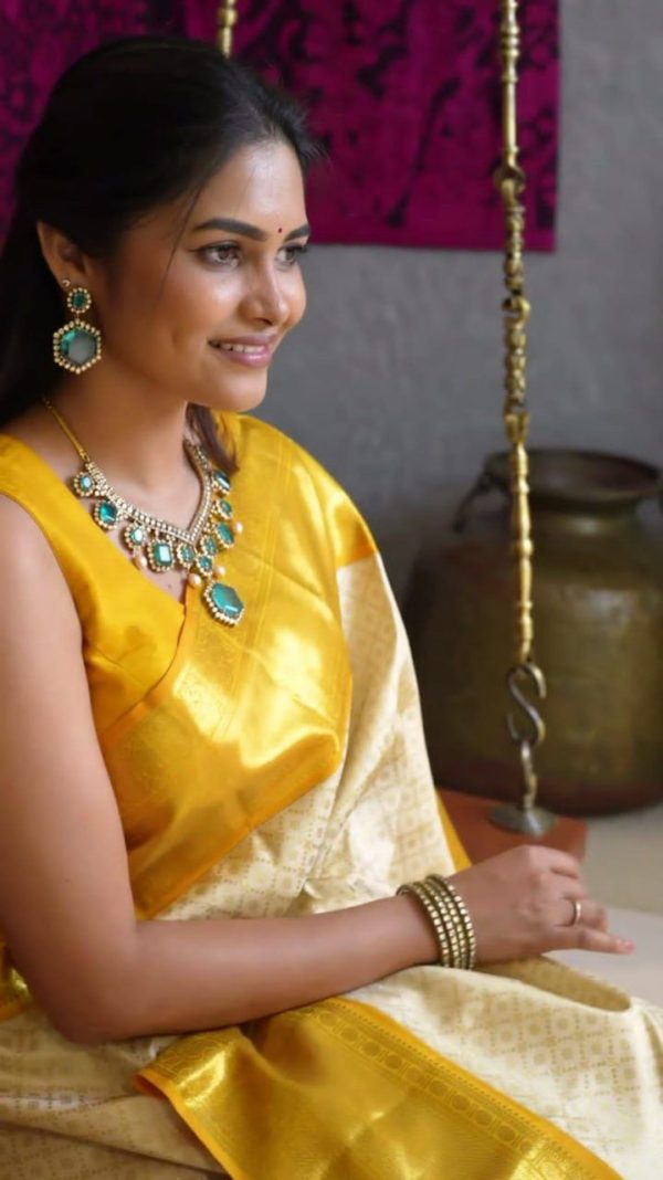 KP 6046 Yellow Soft Lichi Silk with Lace Border & Lace Work Saree . Best Price ₹1449. Delivery 4-6 Working Days. Shop now. | Sarees, Bollywood Sarees, Creative Sarees, Designer Sarees, Embroidered Sarees, Ethnic Saree, Modern Digital sarees, Party Wear Sarees