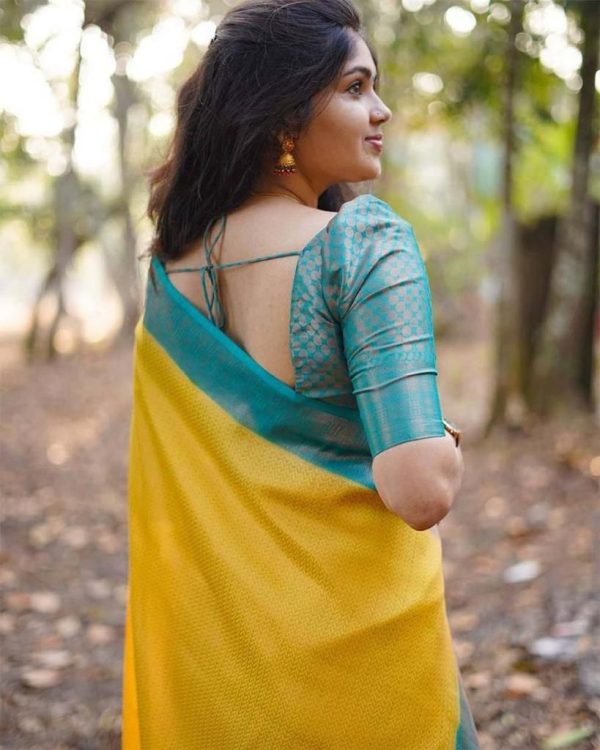 KP 5059 Yellow Color Soft Lichi Silk Cloth. Saree with Designer Work. Get it for ₹1449. Delivery 4-6 Working Days. Shop now. | Sarees, Bollywood Sarees, Creative Sarees, Designer Sarees, Embroidered Sarees, Ethnic Saree, Modern Digital sarees, Party Wear Sarees