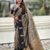 Black Banarasi Silk Weaving Zari Work Saree