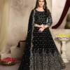  FC 94001 Black Color Georgette Multi Thread Zari Stich Anarkali Suit Wedding, Party, Festive events, etc. Expected Delivery  4-6 Working Days @2399/- | Anarkali Suits, Bollywood Anarkali, Creative-Anarkali, Designer Anarkali, Embroidered Anarkali, Party Wear Anarkali