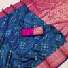 Blue Rich Banarasi Silk Zari Lace Work Saree