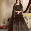  FC 94001 Brown Color Georgette Multi Thread Zari Stich Anarkali Suit Wedding, Party, Festive events, etc. Expected Delivery  4-6 Working Days @2399/- | Anarkali Suits, Bollywood Anarkali, Creative-Anarkali, Designer Anarkali, Embroidered Anarkali, Party Wear Anarkali
