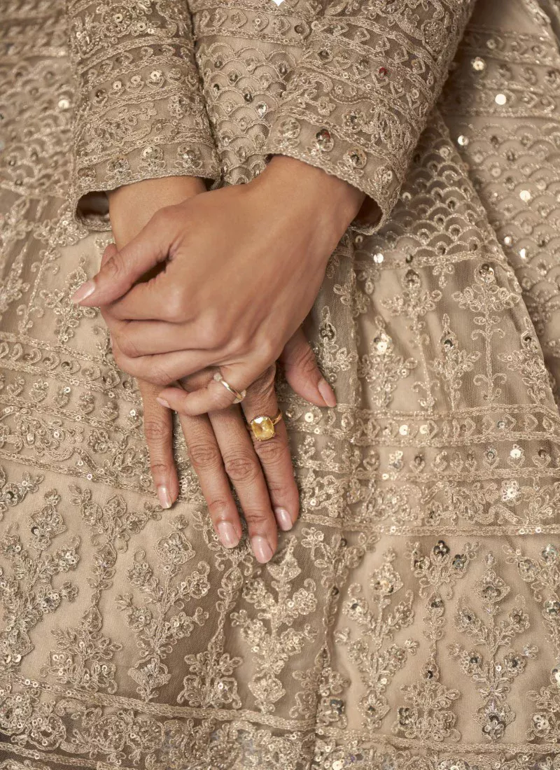 Chiku Net Sequence Work Salwar Suit - Image 2