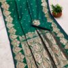 Green Banarasi Silk Zari Work Saree