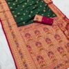Green Banarasi Silk Zari Work Saree