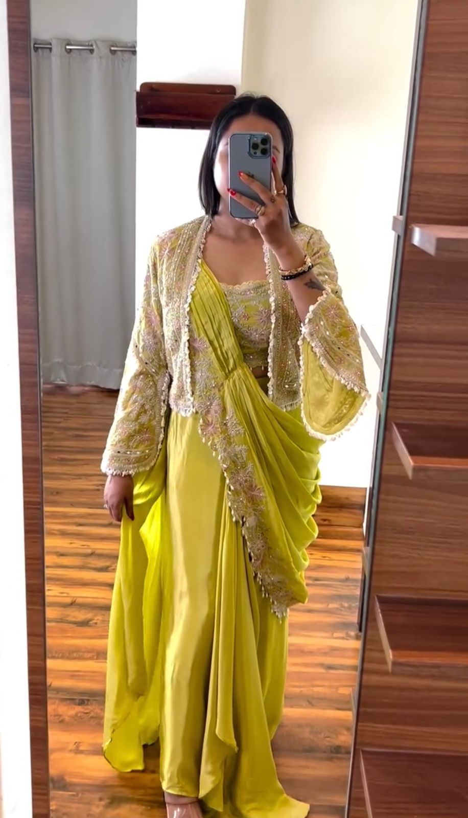 ST 1074 Lemon Color Chinon Saree with Embroidery Work & Lace Work. Best Price ₹2399. Delivery 4-6 Working Days. Shop now. | Sarees, Bollywood Sarees, Creative Sarees, Designer Sarees, Embroidered Sarees, Ethnic Saree, Modern Digital sarees, Party Wear Sarees