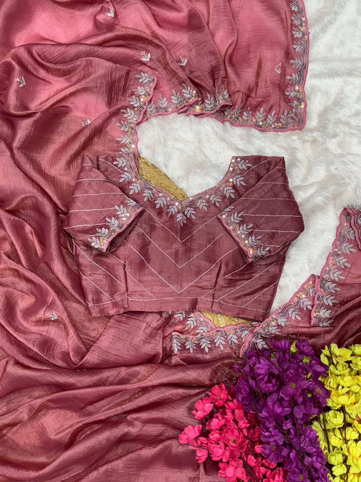 AC COCKTAIL Onion Gold Crush Saree Perfect for Wedding, Party, Engagement, Cultural Events, Pongal – . Available at ₹2149 only. Delivery 4-6 Working Day | Sarees, Bollywood Sarees, Creative Sarees, Designer Sarees, Embroidered Sarees, Ethnic Saree, Modern Digital sarees, Party Wear Sarees