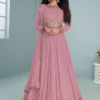 FC 9293 Pink Georgette Salwar Suit with Embroidery Work. Wedding, Party, Festive, Events, Now at just ₹2649. Delivery 4-6 Working Days. Shop now. | Jump Suits, Salwar suit, Casual Suits, Creative suits, Designer Suits, Palazzo Suits, Party Wear Suits, Patiala Suits, Straight Suits
