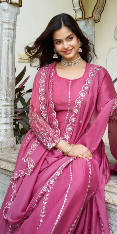 Ram 139 Pink Star Georgette Gown Perfect for Wedding, Party, Family Gatherings, Haldi, Housewarming –. Grab it for ₹1949. Delivery 4-6 Working | Jump Suits, Salwar suit, Casual Suits, Creative suits, Designer Suits, Palazzo Suits, Party Wear Suits, Patiala Suits, Straight Suits