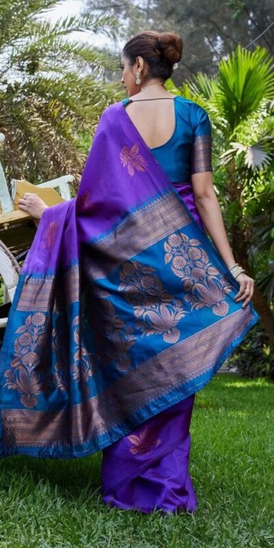 KPR 257 Purple Soft Lichi Silk Saree with Lace Work & Lace Border. Now at just ₹1349. Delivery 4-6 Working Days. Shop now. | Sarees, Bollywood Sarees, Creative Sarees, Designer Sarees, Embroidered Sarees, Ethnic Saree, Modern Digital sarees, Party Wear Sarees