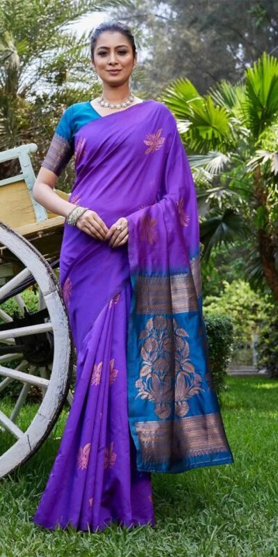KPR 257 Purple Soft Lichi Silk Saree with Lace Work & Lace Border. Now at just ₹1349. Delivery 4-6 Working Days. Shop now. | Sarees, Bollywood Sarees, Creative Sarees, Designer Sarees, Embroidered Sarees, Ethnic Saree, Modern Digital sarees, Party Wear Sarees