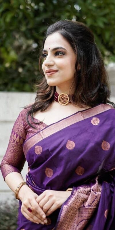 KPR 128 Purple Color Soft Lichi Silk Saree with Lace Work & Lace Border. Get it for ₹1349. Delivery 4-6 Working Days. Shop now. | Sarees, Bollywood Sarees, Creative Sarees, Designer Sarees, Embroidered Sarees, Ethnic Saree, Modern Digital sarees, Party Wear Sarees