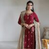 LG 1923 Red Color Faux Georgette With Sequence Handmade Moti Work Salwar Suit Casual, Wedding, Party, Festive, Events Etc.4-6 Working Days@ 2149/-only | Jump Suits, Salwar suit, Casual Suits, Creative suits, Designer Suits, Palazzo Suits, Party Wear Suits, Patiala Suits, Straight Suits