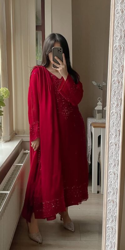 LG 2002 Red Georgette With Embroidery Work Salwar Suit . Wedding, Party, Festive, Events, Affordable Price ₹1999. Delivery 4-6 Working Days. Shop now. | Jump Suits, Tops & Bottoms, Track Suits, Salwar suit, Casual Suits, Creative suits, Designer Suits, Palazzo Suits, Party Wear Suits, Patiala Suits, Straight Suits, Trendy Wear