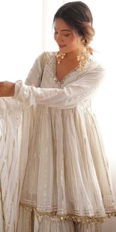 SRK 5300 White Mal Chanderi With Lace Work & Mirror Work Salwar Suit . Get it for ₹2099. Delivery 4-6 Working Days. Shop now. | Jump Suits, Tops & Bottoms, Track Suits, Salwar suit, Casual Suits, Creative suits, Designer Suits, Palazzo Suits, Party Wear Suits, Patiala Suits, Straight Suits, Trendy Wear