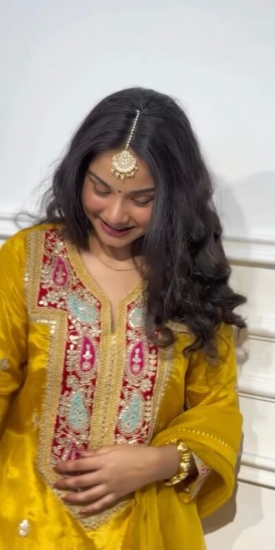 SSR 505 Yellow Chinon Silk With Salwar Suit Perfect for Wedding, Party, Durga Puja, Anniversary, Ethnic Day . Delivery 4-6 Working Days. At 2049 Shop now. | Gowns, Bollywood Gowns, Creative Gowns, Designer Gowns, Embroidered Gowns, Party Wear Gowns