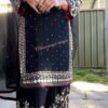 Black Viscose Velvet Sequence Work Salwar Suit