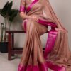 YNF 7910 Brown in Color Marsh Mello Zari Work Saree . Wedding, Party, Festive Festive Deal ₹1449. Delivery 4-6 Working Days. Shop now. | Sarees, Bollywood Sarees, Creative Sarees, Designer Sarees, Embroidered Sarees, Ethnic Saree, Modern Digital sarees, Party Wear Sarees