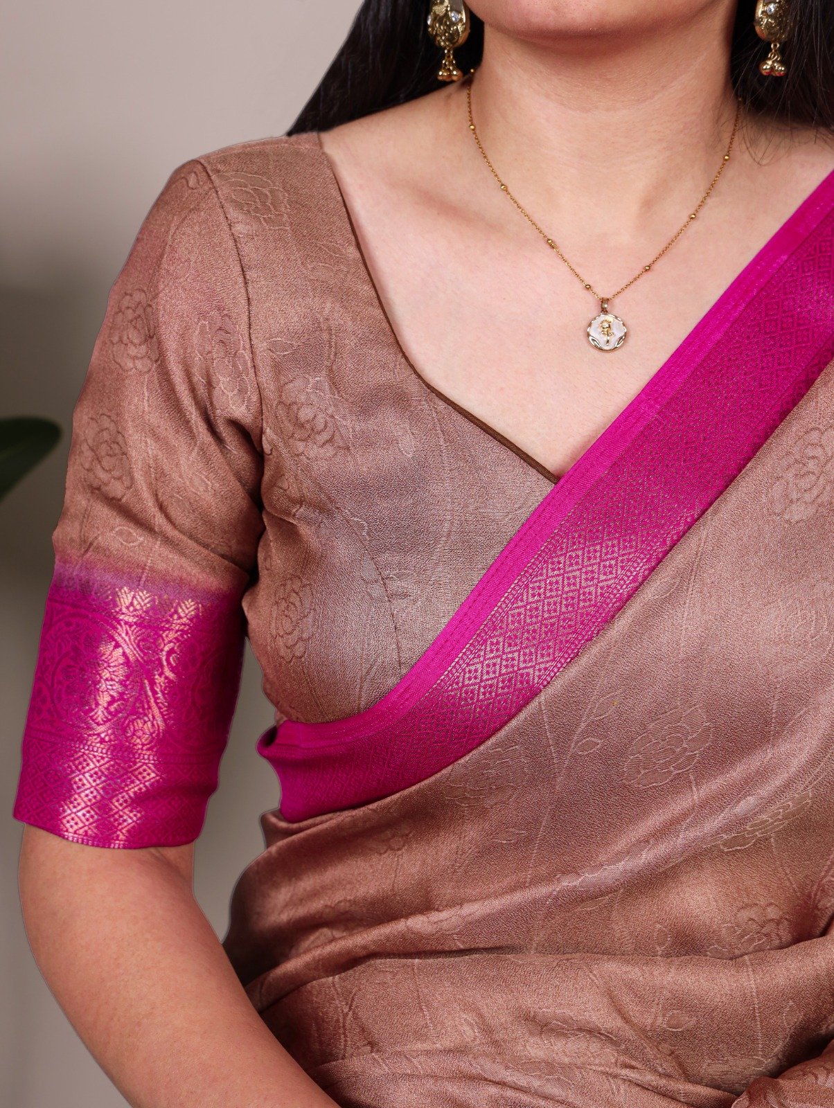 YNF 7910 Brown in Color Marsh Mello Zari Work Saree . Wedding, Party, Festive Festive Deal ₹1449. Delivery 4-6 Working Days. Shop now. | Sarees, Bollywood Sarees, Creative Sarees, Designer Sarees, Embroidered Sarees, Ethnic Saree, Modern Digital sarees, Party Wear Sarees