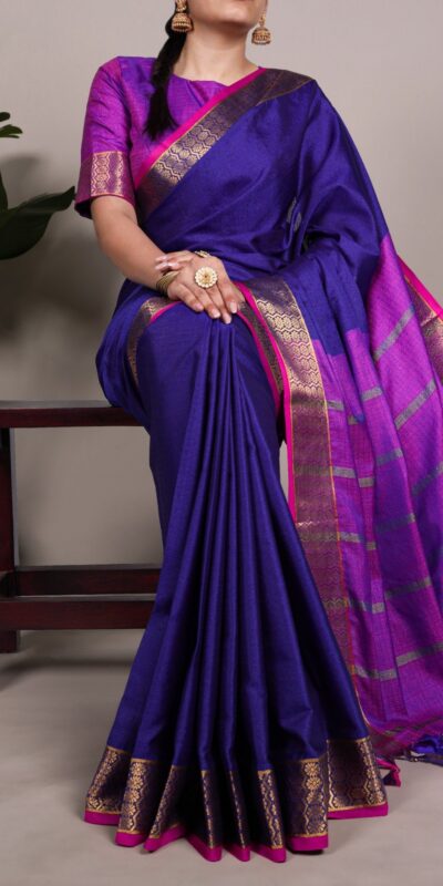 YNF 7408 Navy Blue Color Poly Cotton Saree With Zari Work. Wedding, Party, Festive, Events, Affordable Price ₹1399. Delivery 4-6 Working Days. Shop now. | Sarees, Bollywood Sarees, Creative Sarees, Designer Sarees, Embroidered Sarees, Ethnic Saree, Modern Digital sarees, Party Wear Sarees