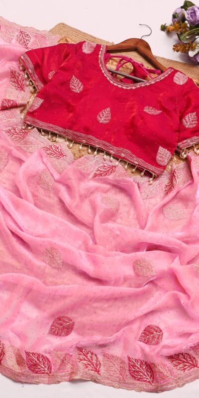 SC 1005 Pink in Soft fandy Silk Embroidery Work & Lace Work Saree . Available at ₹2499 only. Delivery 4-6 Working Days. Shop now. | Sarees, Bollywood Sarees, Creative Sarees, Designer Sarees, Embroidered Sarees, Ethnic Saree, Modern Digital sarees, Party Wear Sarees