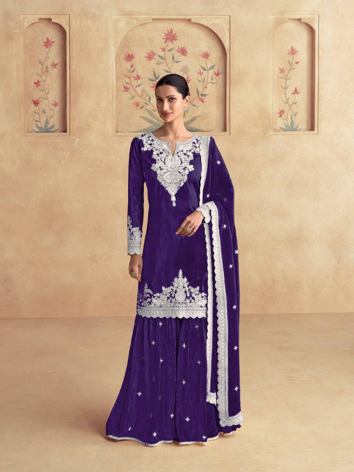 DS 3101 Purple Chinon Salwar Suit Perfect for Wedding, Party, Durga Puja, Pooja, Holi – . Festive Deal ₹2049. Delivery 4-6 Working Days. Shop now. | Jump Suits, Tops & Bottoms, Track Suits, Salwar suit, Casual Suits, Creative suits, Designer Suits, Palazzo Suits, Party Wear Suits, Patiala Suits, Straight Suits, Trendy Wear