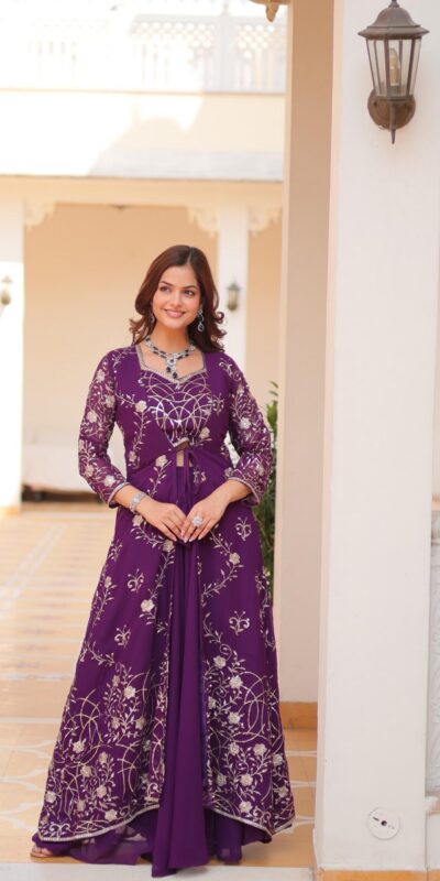 Ram 073 Purple Color Fox Georgette Lehenga Choli with Embroidery Work. Festive Deal ₹2149. Delivery 4-6 Working Days. Shop now. | Lehenga, Bollywood Lehenga, Creative Lehenga, Designer Lehenga, Embroidered Lehenga, Party Wear Lehenga