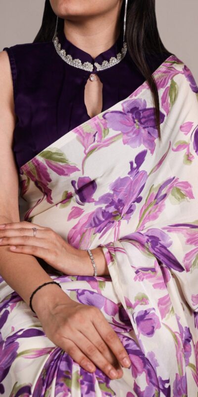 YNF 7008 Purple Satin Silk Saree Perfect for Wedding, Party, Festival Celebrations, Temple Visit, Ethnic Day – . Affordable Price ₹1849. Delivery 4-6 | Sarees, Bollywood Sarees, Creative Sarees, Designer Sarees, Embroidered Sarees, Ethnic Saree, Modern Digital sarees, Party Wear Sarees