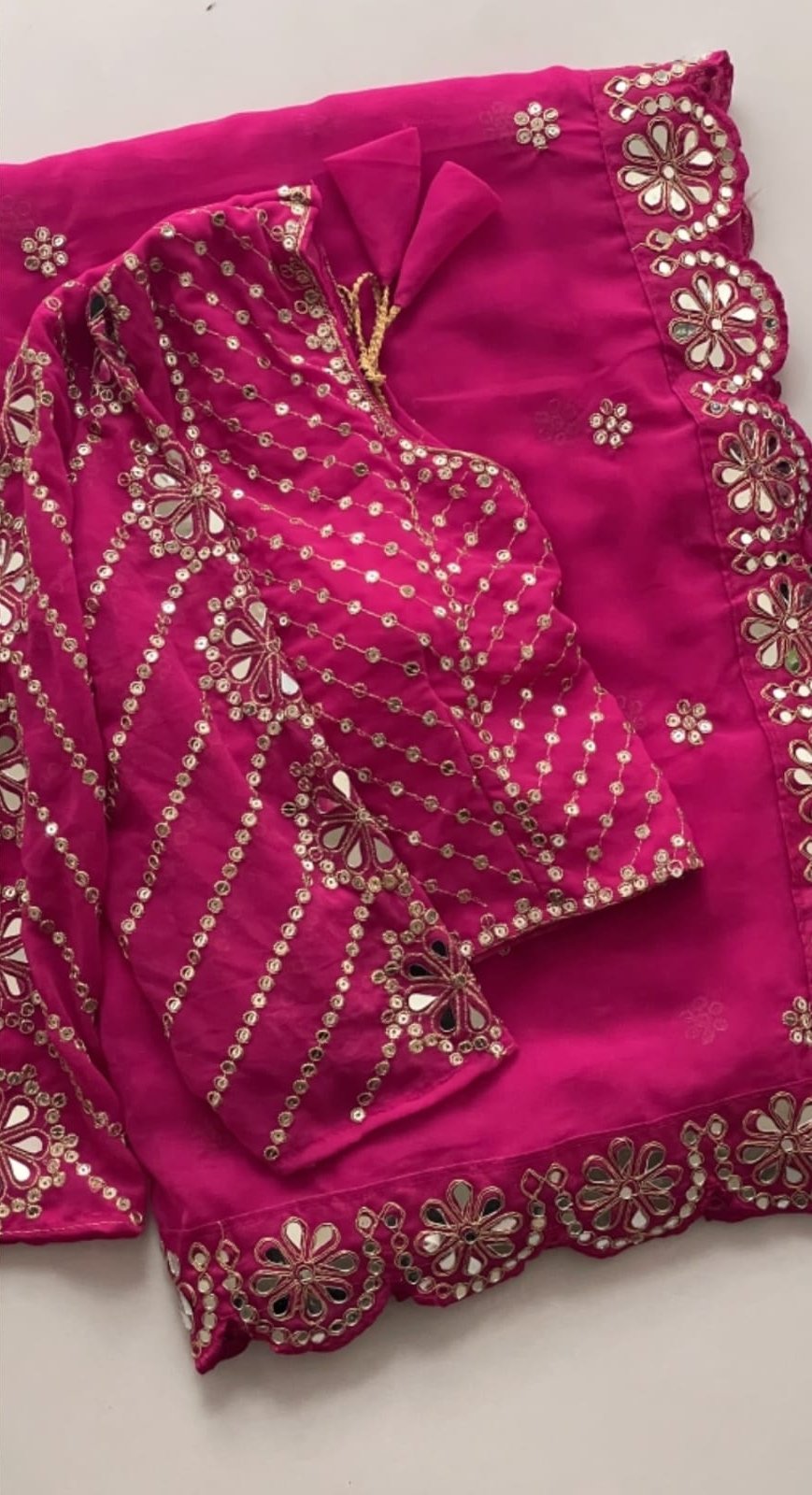 DF 3457 Rani Pink Color Georgette Sequence Original Mirror Work Saree Casual, Wedding, Festive, Events . Expected Delivery 4-6 Working Days @2099/- only | Sarees, Bollywood Sarees, Creative Sarees, Designer Sarees, Embroidered Sarees, Ethnic Saree, Modern Digital sarees, Party Wear Sarees