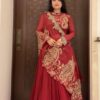Red Georgette Embroidery Work Lehenga Choli