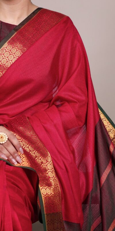 YNF 7408 Red Color Poly Cotton Saree With Zari Work. Wedding, Party, Festive, Events, Affordable Price ₹1399. Delivery 4-6 Working Days. Shop now. | Sarees, Bollywood Sarees, Creative Sarees, Designer Sarees, Embroidered Sarees, Ethnic Saree, Modern Digital sarees, Party Wear Sarees