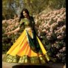Mustard Kanchipuram Zari Weaving Lehenga Choli