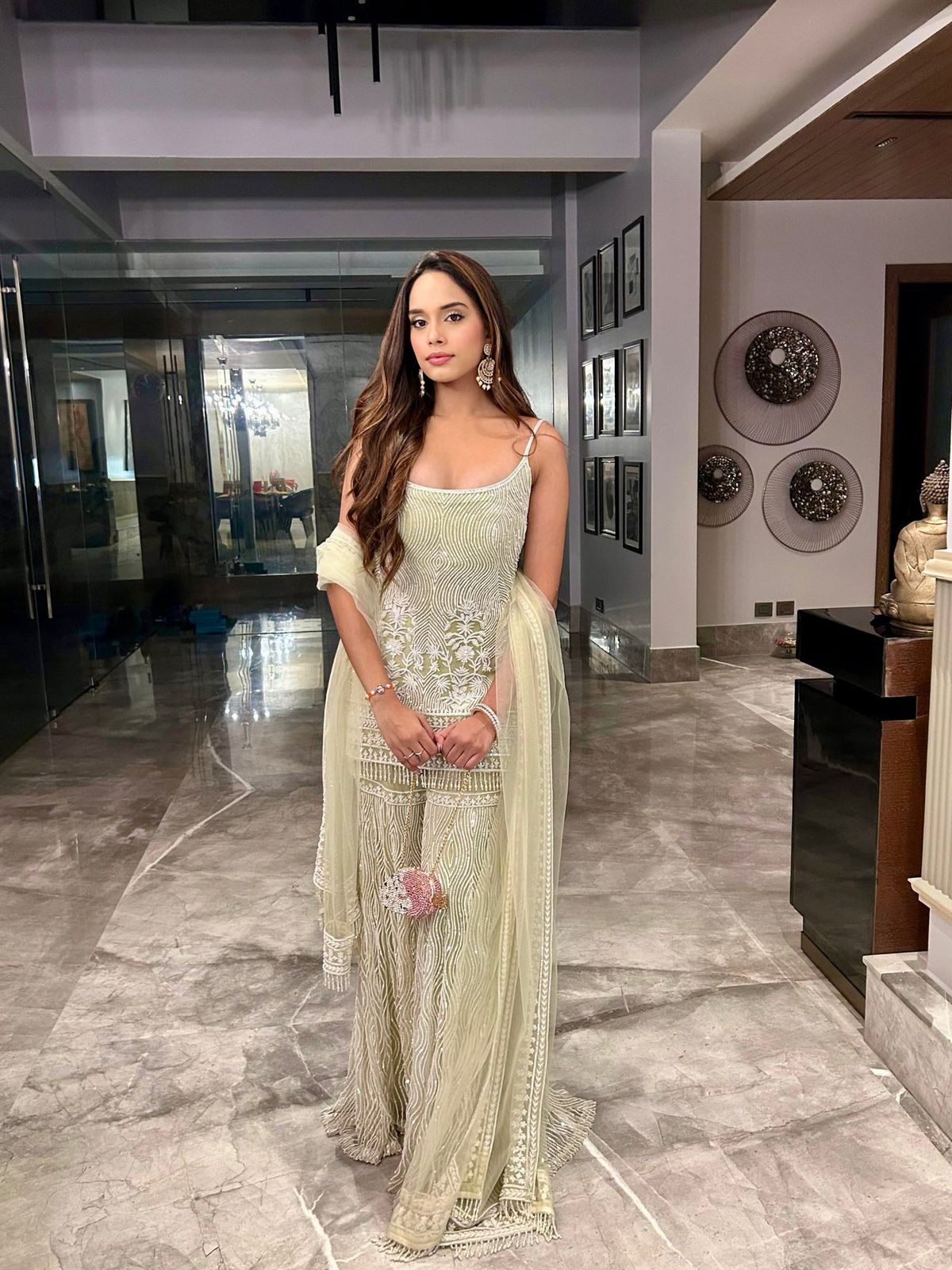 Pista Soft Net Sequence Work Salwar Suit