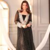 Black Georgette Embroidery Mirror Work Kurti