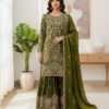 Mahendi Organza Silk Sequence Work Salwar Suit