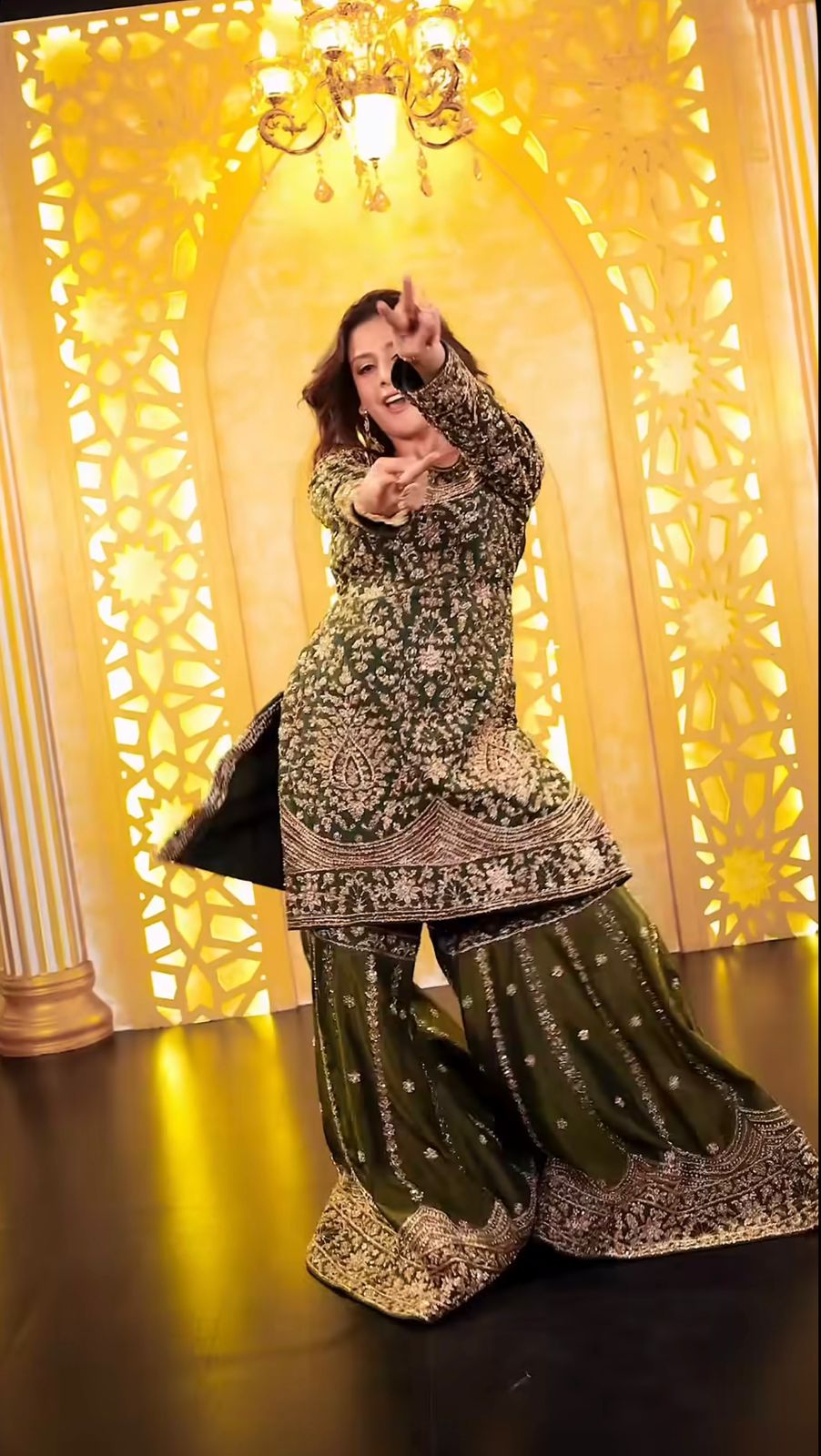 Mahendi Organza Silk Sequence Work Salwar Suit - Image 8