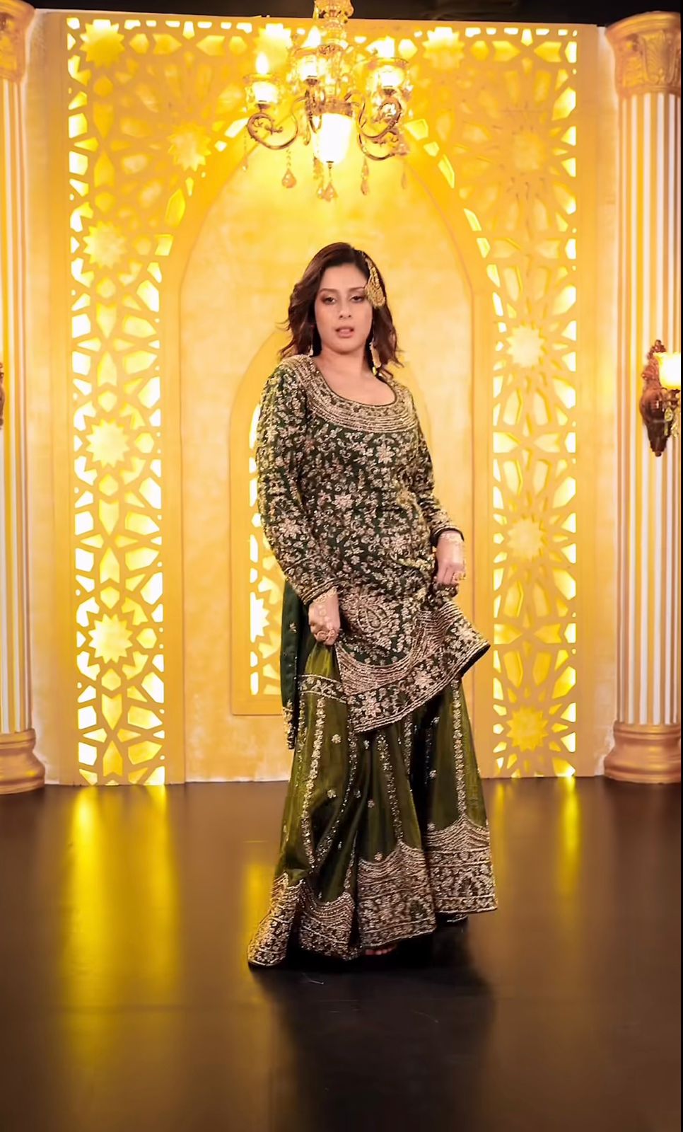 Mahendi Organza Silk Sequence Work Salwar Suit - Image 7