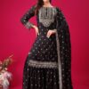 ZF 5006 Black Color Chinon Silk Sequence Work Salwar Suit Casual, Wedding, Festive, Events . Expected Delivery  4-6 Working Days @2149/- only      | Jump Suits, Salwar suit, Casual Suits, Creative suits, Designer Suits, Palazzo Suits, Party Wear Suits, Patiala Suits, Straight Suits