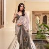 Coffee Weightless Printed Saree