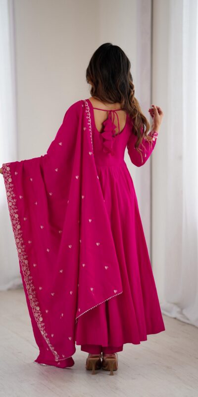 KB 289 Dark Pink with Bead Work & Embroidery Work Roman Chanderi Silk Salwar Suit . Special Price ₹2399. Delivery 4-6 Working Days. Shop now. | Casual Suits, Jump Suits, Tops & Bottoms, Track Suits, Salwar suit, Creative suits, Designer Suits, Palazzo Suits, Party Wear Suits, Patiala Suits, Straight Suits, Trendy Wear