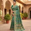 Green Banarasi Silk Zari Work All Over Saree