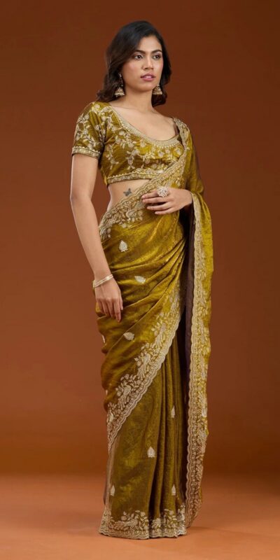 E BT 438 Mustard in Fandy Satin Silk mbroidery Work & Zari Work Saree. Special Price ₹1949. Delivery 4-6 Working Days. Shop now. | Sarees, Bollywood Sarees, Creative Sarees, Designer Sarees, Embroidered Sarees, Ethnic Saree, Modern Digital sarees, Party Wear Sarees