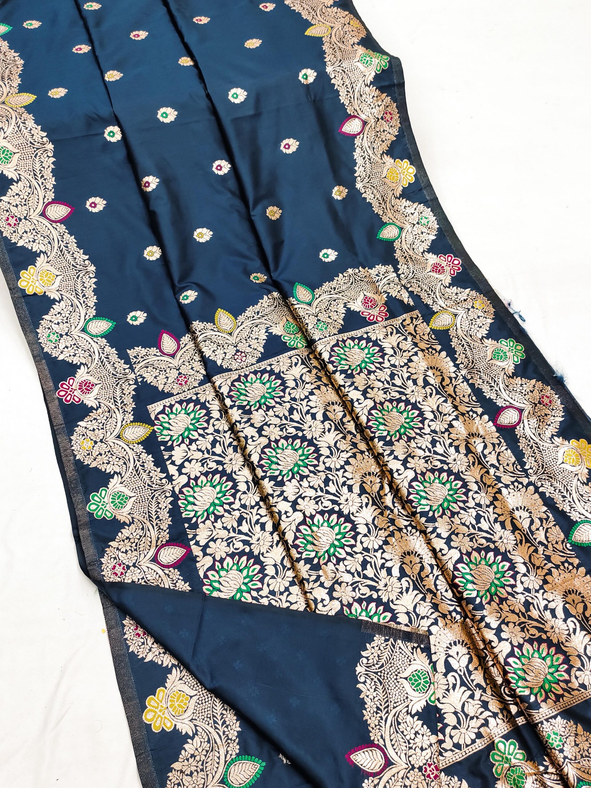 MB 3319 Navy Blue Color Banarasi Lace Work Gold Zari Border Saree . Available at ₹1849 only. Delivery 4-6 Working Days. Shop now. | Sarees, Bollywood Sarees, Creative Sarees, Designer Sarees, Embroidered Sarees, Ethnic Saree, Modern Digital sarees, Party Wear Sarees