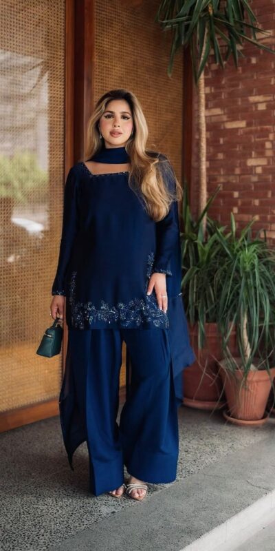 ZF 420 Navy Blue in Natural Crep Silk Embroidery Work Salwar Suit . Exclusive Offer ₹1899. Delivery 4-6 Working Days. Shop now. | Casual Suits, Jump Suits, Tops & Bottoms, Track Suits, Salwar suit, Creative suits, Designer Suits, Palazzo Suits, Party Wear Suits, Patiala Suits, Straight Suits, Trendy Wear